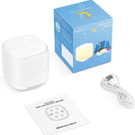 White Noise Machine for Baby Sleep | Baby Sound Machine with Colorful Night Light for Nursery & Travel