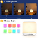 White Noise Machine for Baby Sleep | Baby Sound Machine with Colorful Night Light for Nursery & Travel
