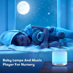 White Noise Machine for Baby Sleep | Baby Sound Machine with Colorful Night Light for Nursery & Travel