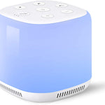 White Noise Machine for Baby Sleep | Baby Sound Machine with Colorful Night Light for Nursery & Travel