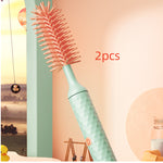 Electric Silicone Baby Bottle Brush Set | 360° Rotating Bottle & Pacifier Cleaning Brush with Lithium Battery