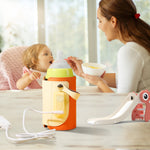 Portable Baby Bottle Warmer with 5 Temperature Settings | Travel Milk & Formula Warmer with Fast Charge Adapter