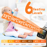 Portable Baby Bottle Warmer with Night Light | Rechargeable Travel Milk & Formula Warmer with 6 Heating Levels