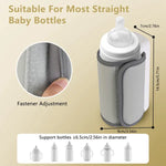 Portable USB Baby Bottle Warmer for Travel | Rechargeable Milk & Formula Warmer for On-the-Go Feeding