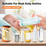 Portable Baby Bottle Warmer with 5 Temperature Settings | Travel Milk & Formula Warmer with Fast Charge Adapter