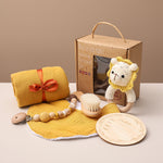 Newborn Essentials Gift Set | Soft Baby Shower Gift Box with Baby Milestone Keepsake